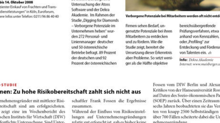 Auf der Suche nach 'Perlen' in der Firma