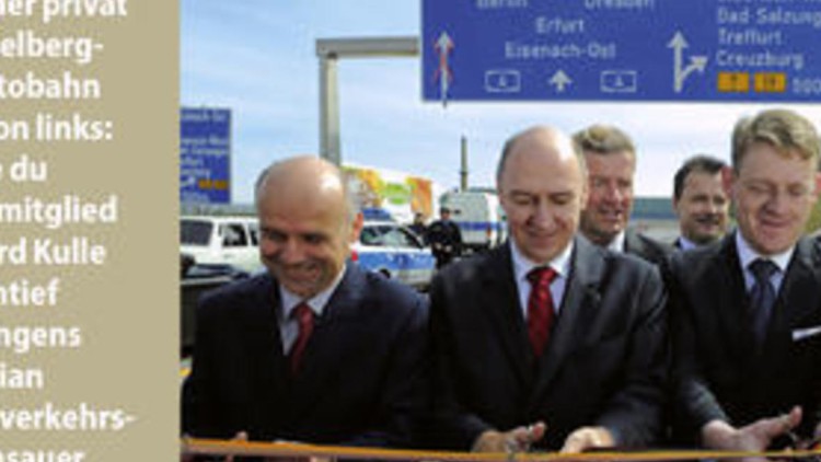 Verkehrsfreigabe der privat finanzierten ... Verkehrsfreigabe der privat finanzierten ...