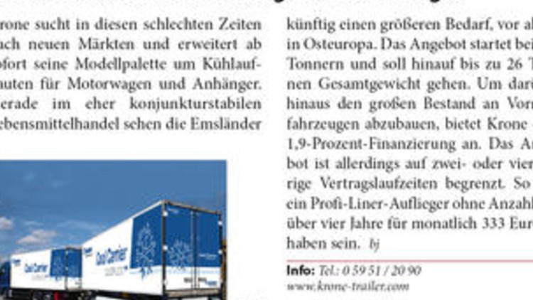 Kühlaufbauten für Motorwagen und Anhänger