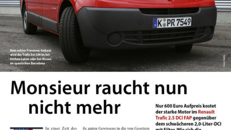 Monsieur raucht nun    nicht mehr 