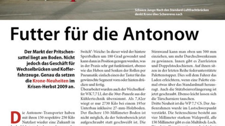 Futter für die Antonow