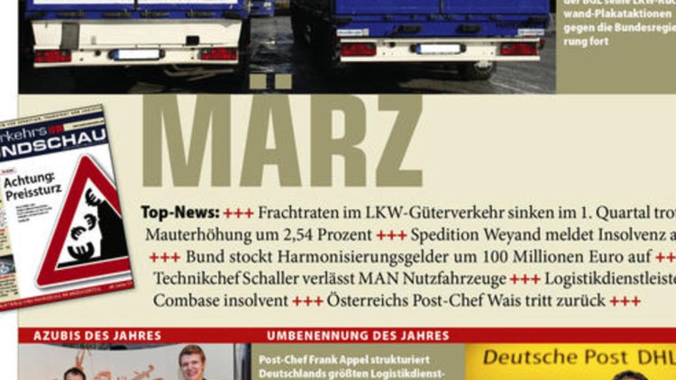 Top-News: +++ Frachtraten im LKW-Güterverkehr ... Top-News: +++ Frachtraten im LKW-Güterverkehr ...