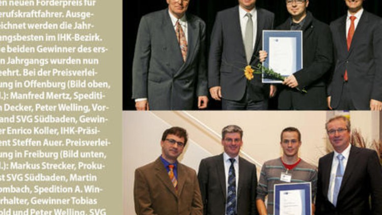 Die SVG Südbaden vergibt den neuen Förderpreis ...