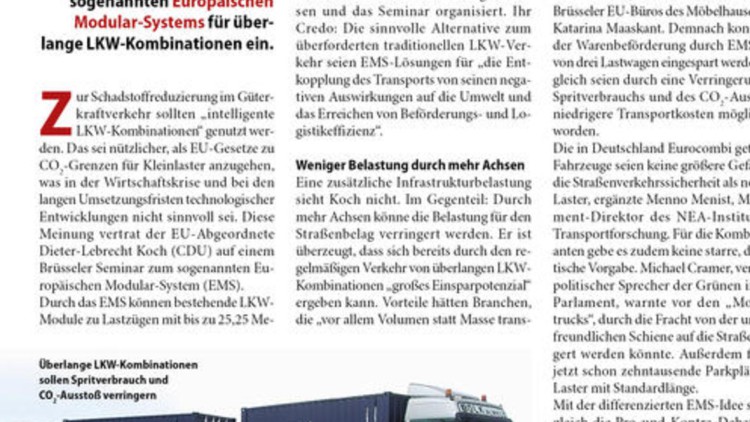Werben für den Eurocombi