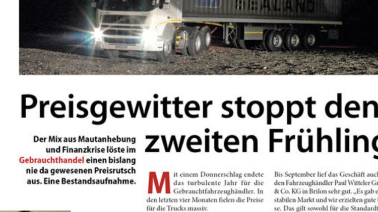 Preisgewitter stoppt den Preisgewitter stoppt den