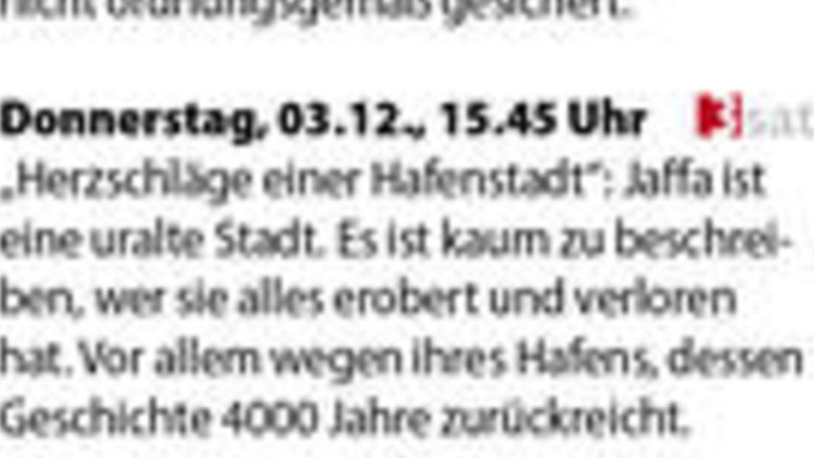 TV-Tipps der Woche