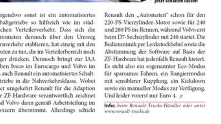 Renault zieht automatisch nach