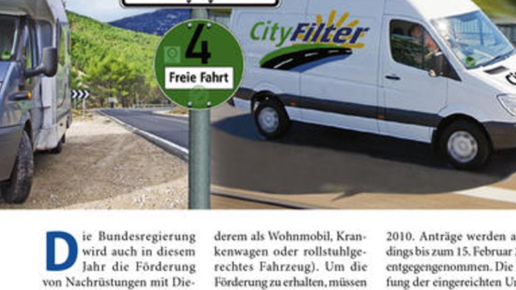 Nachrüstung von Dieselpartikelfiltern Nachrüstung von Dieselpartikelfiltern