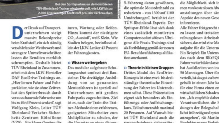 TÜV-Spritspartraining