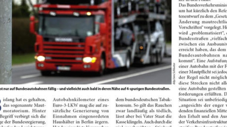 Statt Mauterhöhung: Statt Mauterhöhung: