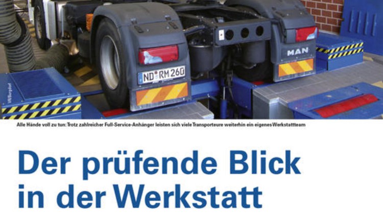 Der prüfende Blickin der Werkstatt