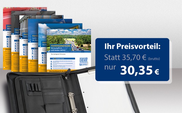 15 % Rabatt: „Fahreranweisungs-Set“