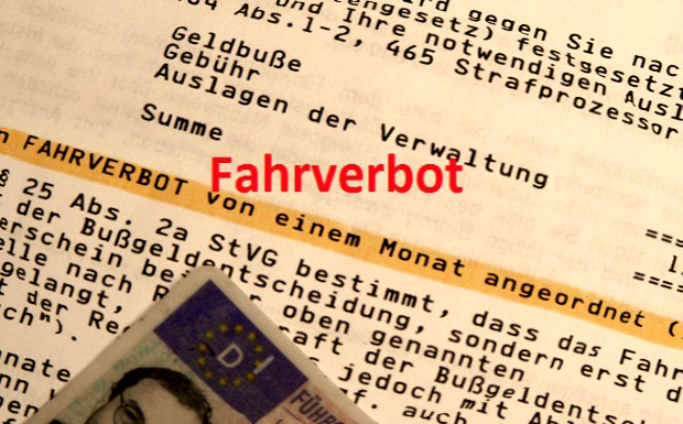 Fahrverbot gilt auch bei drohender Kündigung