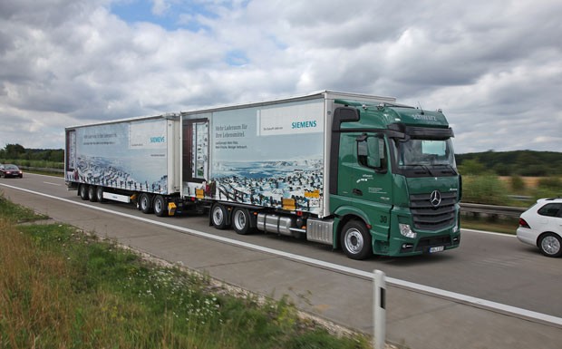 BSH-Hausgeräte werden mit Lang-LKW transportiert 