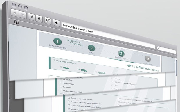 Frachtenbörsen: ClickApoint.com mit neuen Funktionen