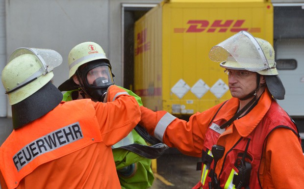 Fünf Verletzte bei Chemie-Unfall in Paketzentrum