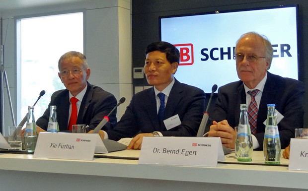 DB Schenker startet Containerzug von Deutschland nach China