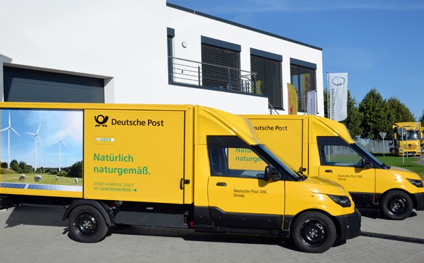 Paketzustellung mit Elektrofahrzeugen