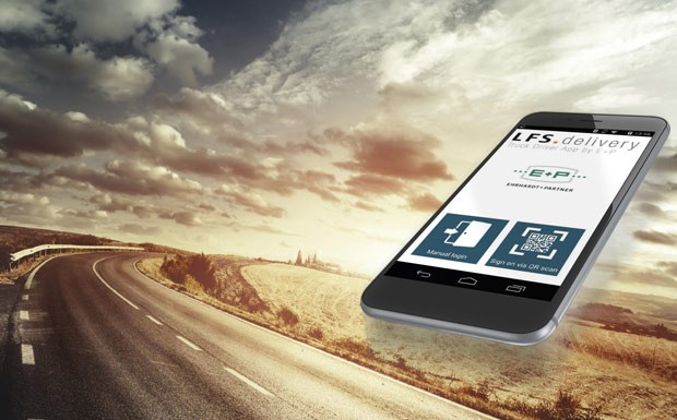 Truck-Driver-App verbindet Lager und Straße