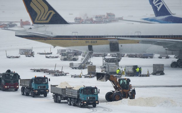 Winter, Flughafen Frankfurt, Schnee