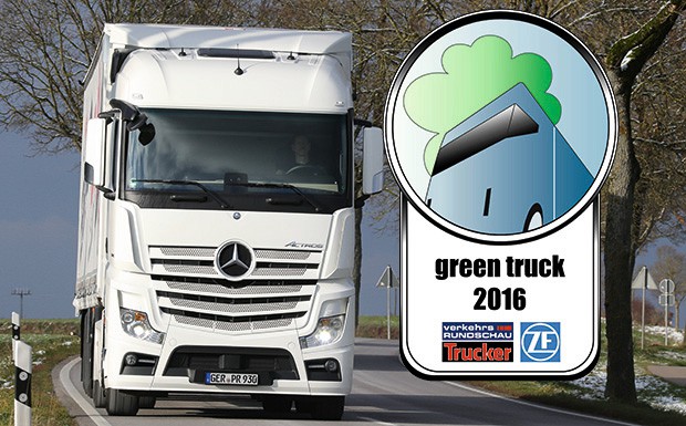 Green Truck 2016 Mercedes Actros