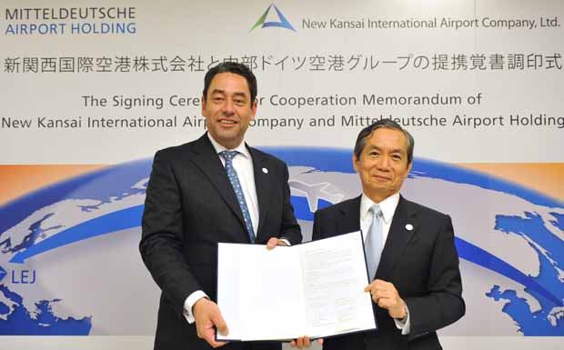 Flughafen Leipzig/Halle gewinnt Kansai International Airport als Partner