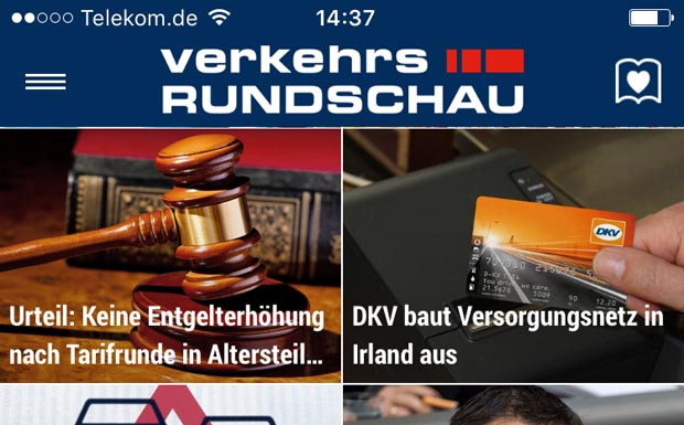 Neue News-App der VerkehrsRundschau