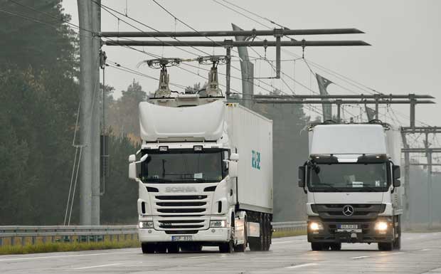 Praxistest für Oberleitungs-Lkw