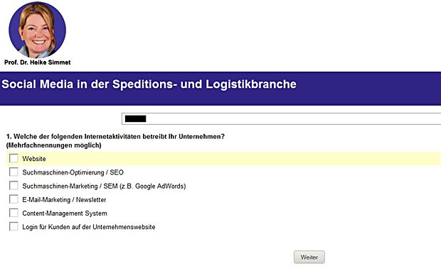 Online Umfrage Simmet