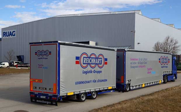 Ruag Aerospace Structures lässt Lang-LKW fahren