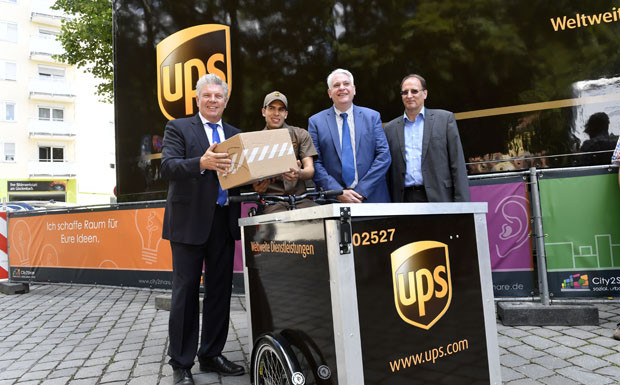 UPS startet Fahrradzustellung in München