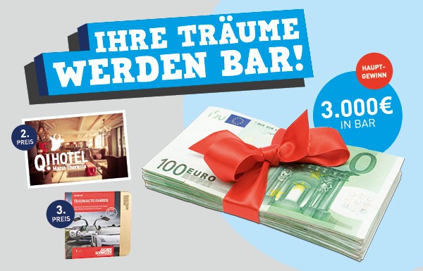 VR-Leser können 3000 Euro in bar gewinnen Gewinnspiel