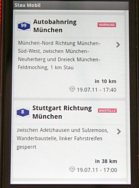 App-Test: Suche nach dem nächsten Stau