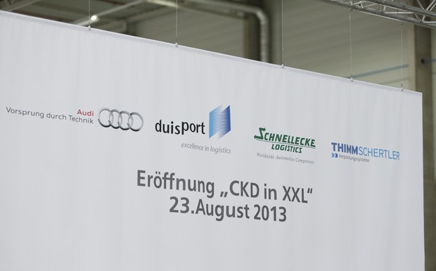 Audi eröffnet CKD-Zentrum im Duisburger Hafen