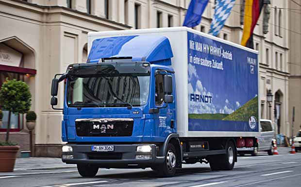 MAN testet Hybrid-LKW im Alltag