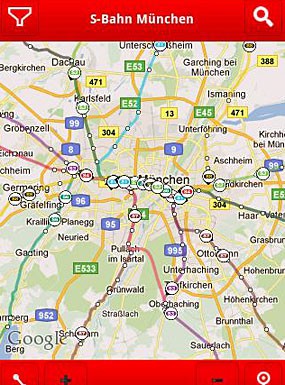 App-Test: Auf der Suche nach der nächsten S-Bahn