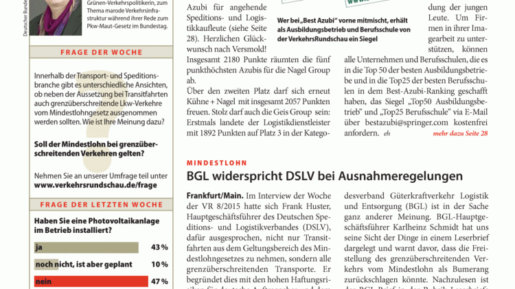 Veranstaltungstipp: Mindestlohngesetz