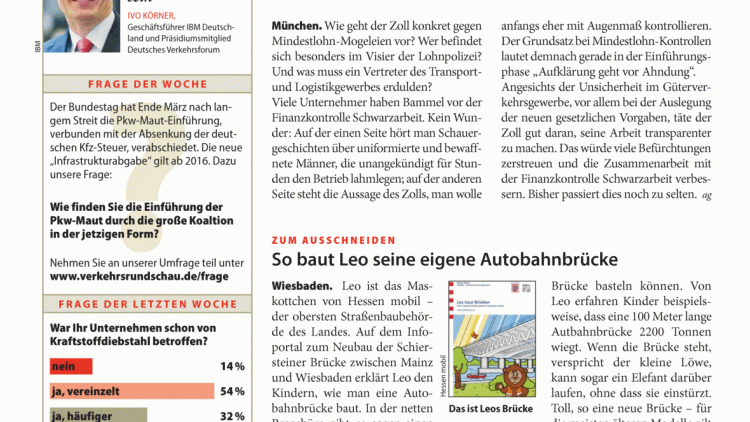 Bammel vor der Lohnpolizei