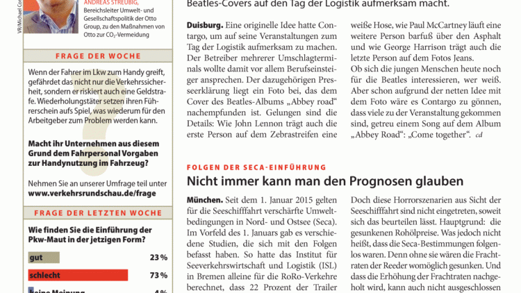 Contargo macht auf Beatles