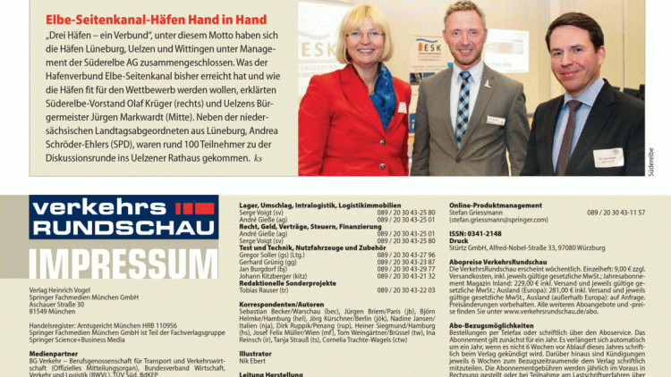 Elbe-Seitenkanal-Häfen Hand in Hand