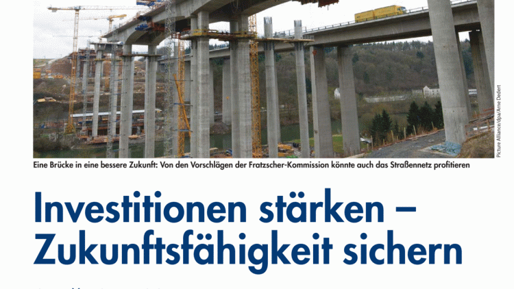 Investitionen stärken - Zukunftsfähigkeit sichern