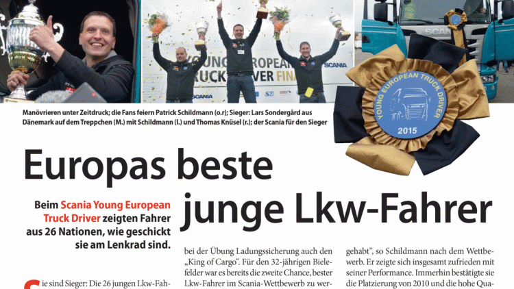 Europas beste junge Lkw-Fahrer
