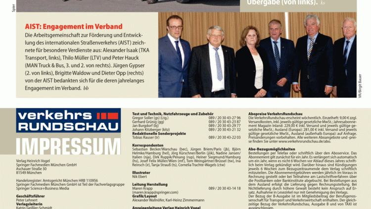 AIST: Engagement im Verband AIST: Engagement im Verband