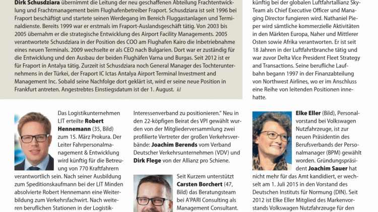 Weitere Personalien Weitere Personalien