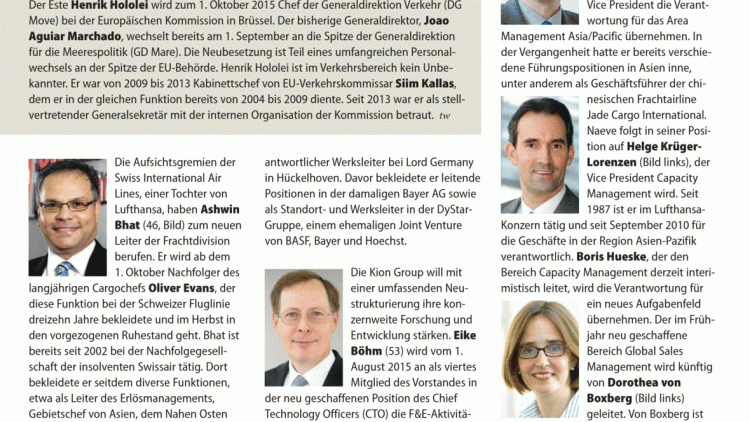 Top News: Neuer Chef der DG Move Top News: Neuer Chef der DG Move