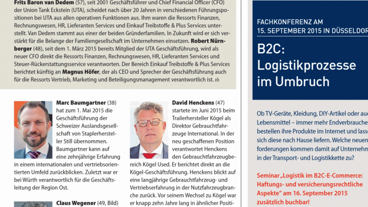 Top News: Wechsel bei UTA