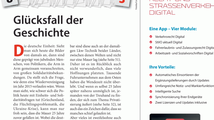 Themenheft "Deutsche Einheit": Editorial: Glücksfall der Geschichte