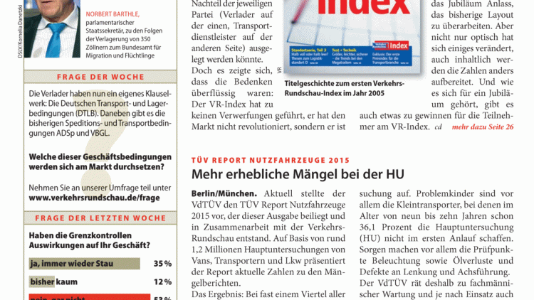 Zehn Jahre VR-Index Zehn Jahre VR-Index