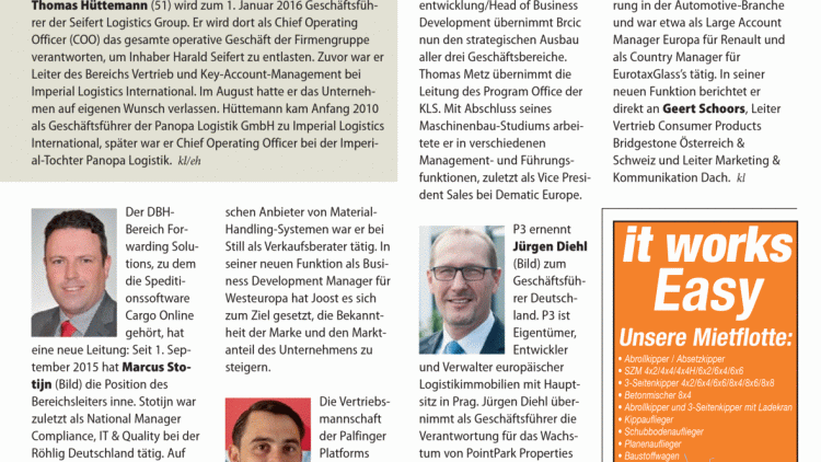 Top News: Neuer Seifert-COO