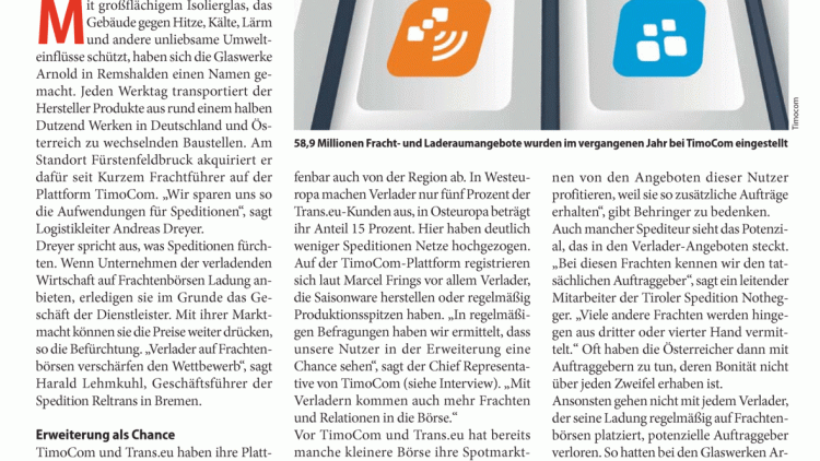 Interview: Öffnung des Spotmarktes bringt Fracht Interview: Öffnung des Spotmarktes bringt Fracht